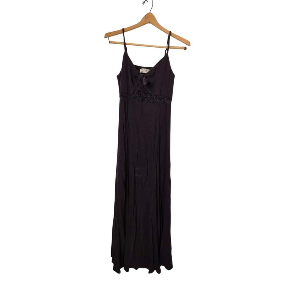 Idyllwind Fueled By Miranda Lambert Maxi Dress Size M Black Crochet